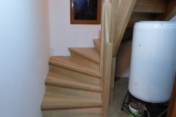 escalier quart tournant