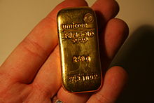 lingot d'or umicore