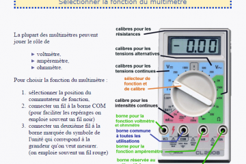 multimetre tension batterie