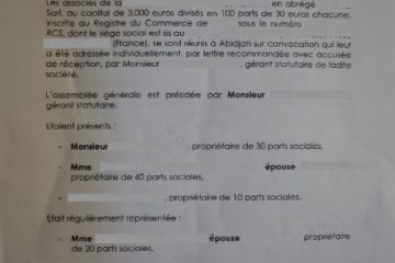 registre d assemblée générale