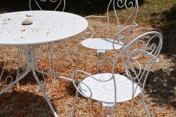 table jardin et chaise