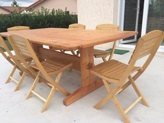 table jardin robinier