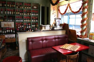 tabouret bar rouge
